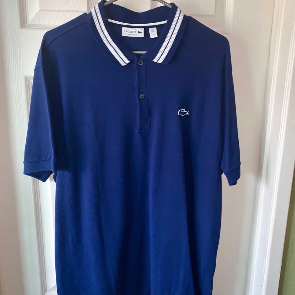 Navy blue Lacoste polo shirt